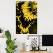 Goud Gevederde Ster Poster (Thuiskantoor)