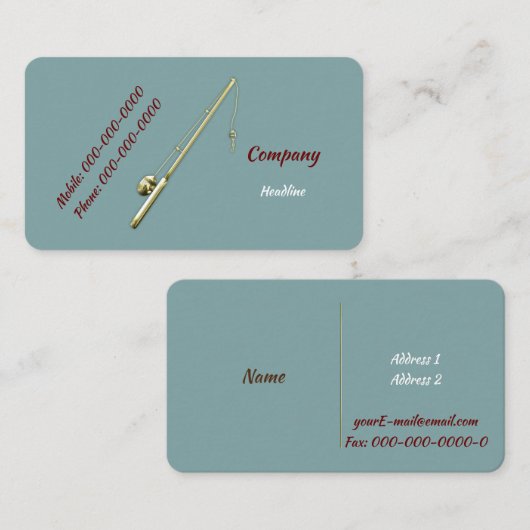 Goud Geviste Pole Visitekaartje (Voorkant / Achterkant)