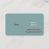 Goud Geviste Pole Visitekaartje (Achterkant)