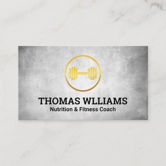 Goud gewicht Logo Visitekaartje (Voorkant)