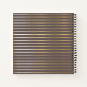 Goud gietijzer pan-gepersonaliseerd recept kookboe notitieboek (Achterkant)