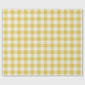 Goud Gingham - Inpakpapier (Vlak)