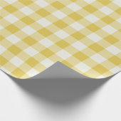 Goud Gingham - Inpakpapier (Hoek)