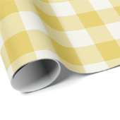 Goud Gingham - Inpakpapier (Rol Hoek)