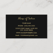 Goud Glam Make-up Artiest Visitekaartje (Achterkant)