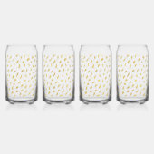 Goud Glam Wit Abstract Blikvorm Glas (Achterkant)