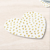 Goud Glam Wit Abstract Kartonnen Onderzetters (Gekanteld)