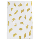  Goud Glam Wit Abstract Medium Cadeauzakje (Voorkant)