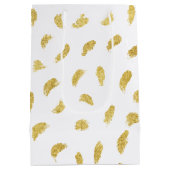  Goud Glam Wit Abstract Medium Cadeauzakje (Achterkant)