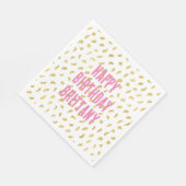 Goud Glam Wit Abstract Servet (Hoek)