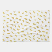  Goud Glam Wit Abstract Theedoek (Horizontaal)