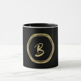 Goud Glam & Zwarte Ringen (Elke Kleur) Moderne Gla Mok
