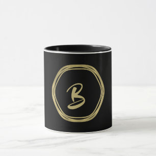 Goud Glam & Zwarte Ringen (Elke Kleur) Moderne Gla Mok