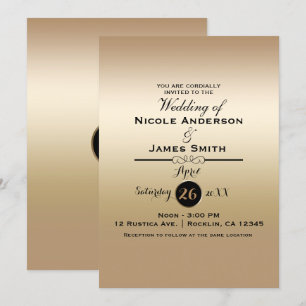 Goud Glans Glanzend Metaalachtig Elegant Klasse Br Kaart