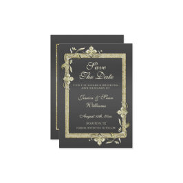 Goud Glans & Glitter 50ste Gouden Bruiloft Save The Date