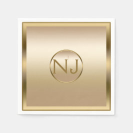 Goud Glans Gouden Glanzend Modern Glam Feest Servetten