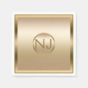 Goud Glans Gouden Glanzend Modern Glam Feest Servetten