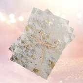 Goud glanzend Metallic Kerstcadeau Inpakpapier Vel