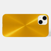Goud glanzend roestvrij staal metaal Case-Mate iPhone case (Achterkant (horizontaal))