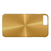 Goud glanzend roestvrij staal metaal Case-Mate iPhone case (Achterkant (Horizontaal))