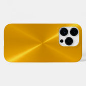 Goud glanzend roestvrij staal metaal Case-Mate iPhone case (Achterkant (horizontaal))