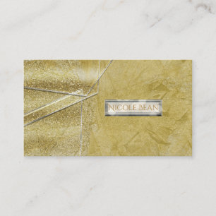 Goud Glanzende Kristal Glas Glam Designer Stijl Visitekaartje
