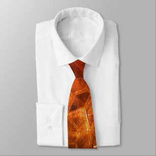 Goud Glas Antieke Stijl Handige Textuur Patroon Stropdas