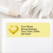 Goud glas etiket (Insitu)