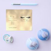 Goud Glas Glitter Make-up Wimpers Prijzen Folder (Enkel)