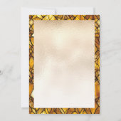 Goud Glas in lood Rozen Beauty en The Beast Kaart (Achterkant)