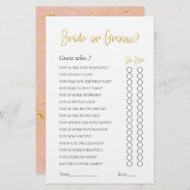 Goud Glitter Bruidsjonker spel Bruid of Bruidegom