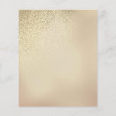 Goud Glitter Glam Service Lijst voor Visagist  Flyer (Achterkant)