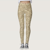 goud "glitter" - leggings (Voorkant)