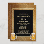 Goud Glitter lijst & Bier Kaart (Voorkant / Achterkant)