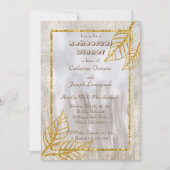 Goud & Glitter verlaat repetitie diner Kaart (Voorkant)