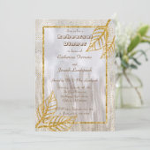 Goud & Glitter verlaat repetitie diner Kaart (Staand voorkant)