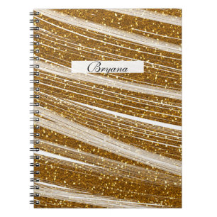 Goud Glitter Wit Glans Chique Glamour Notitieboek