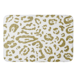 Goud Glitter Witte Cheetah Luipaard Dierenprint Badmat