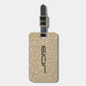 "goud glitters" - bagagelabel (Voorkant verticaal)