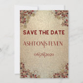 Goud & Glitters Bewaar de Datum Save The Date (Voorkant)