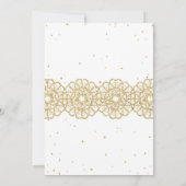 Goud glitters bordeauxrood gehaakt laser gesneden kaart (Achterkant)