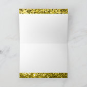 Goud Glitters Mazzel Tov Gefeliciteerd Kaart (Binnen)