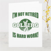 Goud Golf Lover Kaart (Gele Bloem)