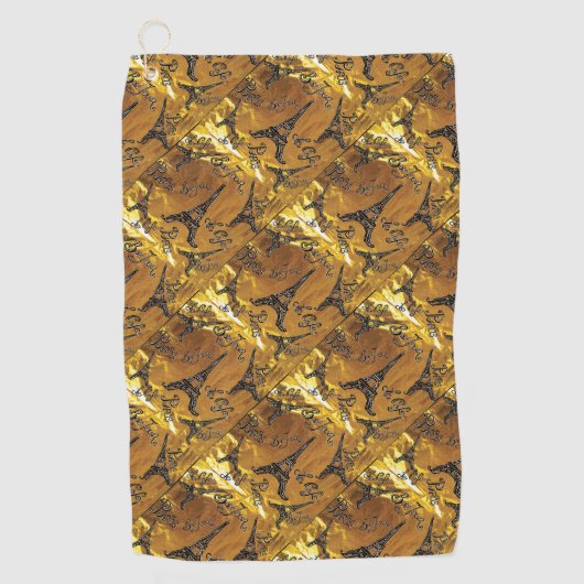 Goud Golfhanddoek (Voorkant)