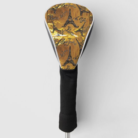 Goud Golfheadcover (Voorkant)