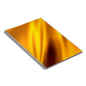 Goud golvende abstracte achtergrond notitieboek (Rechterzijde)