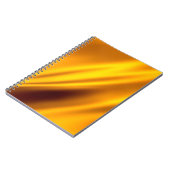 Goud golvende abstracte achtergrond notitieboek (Linkerzijde)