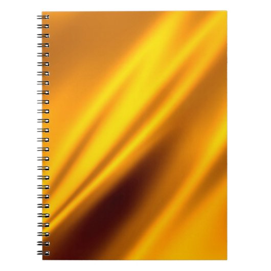 Goud golvende abstracte achtergrond notitieboek (Voorkant)