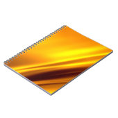 Goud golvende abstracte achtergrond notitieboek (Linkerzijde)