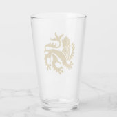 Goud Gotische Revival Leeuw Glas (Achterkant)
